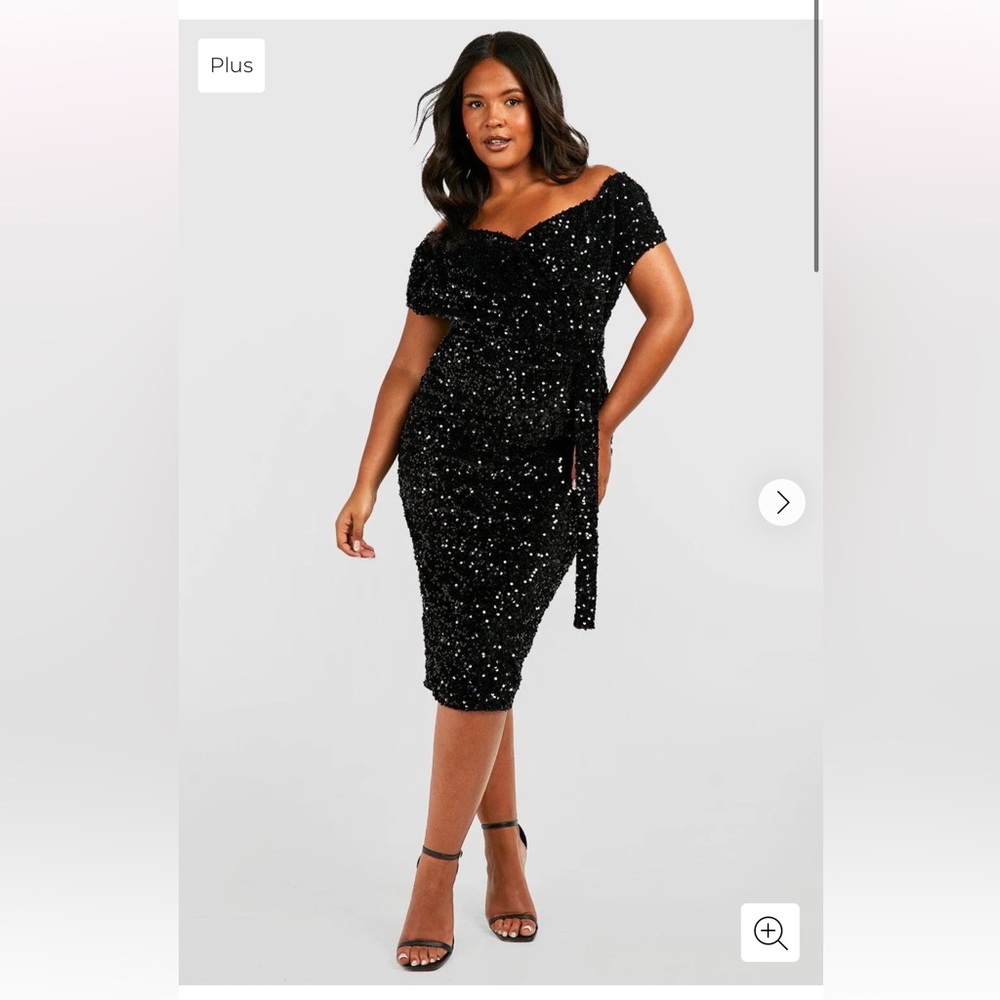Elegant Silver Sequin Dress